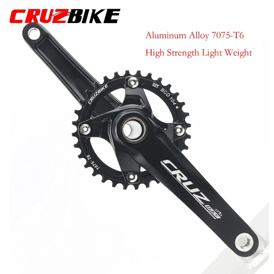 Juego de bielas de bicicleta 104BCD MTB 170mm175mm plato 32/34/36/38T Foto 2 de 4