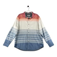 Tommy Bahama Canyon Beach Flannel Bonfire Jester Red Mens Size X-Large Beach