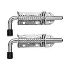 JQK Spring Loaded Latch Pin, 304 Stainless Steel 5Inch - 2Pack, Brushed