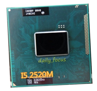   Core i5-2520M 2.5 GHz Socket G2 2 cores 4 threads SR048 CPU Processor 3 MB *kk