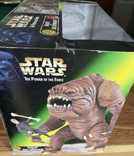 Vintage 1998 Kenner Star Wars Power of the Force Rancor & Luke Skywalker w Box