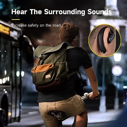 Pro Open Ear Bluetooth Earbuds 46H Playtime Waterproof Wireless Sports Gaming