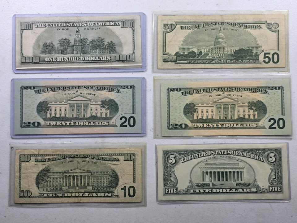 1995 2004 US $100 $50 $20 $10 $5 DOLLAR STAR NOTES LOT #BKAL - Image 2 of 4