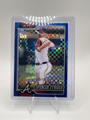 2025 Topps Chrome - Spencer Strider #46 Blue X-Fractor /150