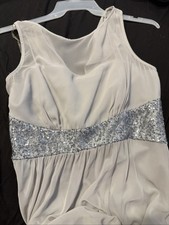 Chaps Size 14 A Line Type Dress Sheer Top Sleeveless Prom Dress Special Occasion