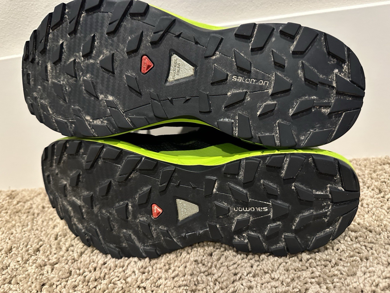 Scarpe Salomon Uomo Taglia 9 XA Elevate 400064 Nero Verde Atletica Trail Running