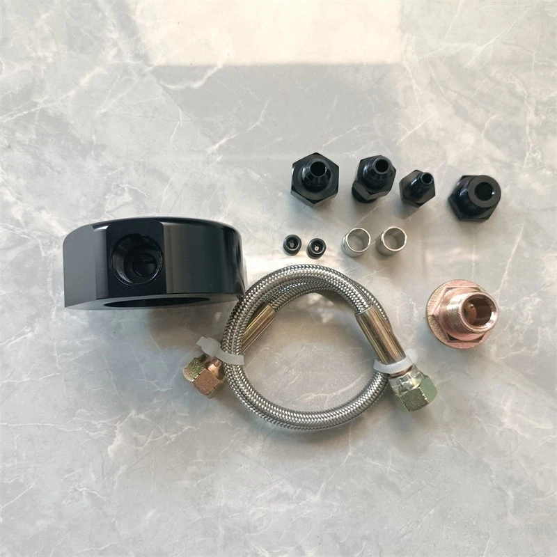 VTEC Head Conversion Kit For LS B18 B20 Aluminum Adapter Plate Sandwich Set Blk - Image 4 of 4