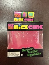 Nee Doh Nice Cube - Super Solid Squish BLUE- Brand New/Factory Sealed 