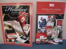 brand NEW-STAMPIN' UP Idea Book HOLIDAY MINI Catalog 2002/ 2005 STAMPING BOOKS