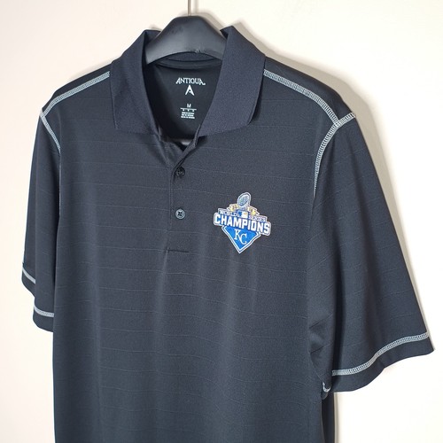 Antigua Kansas City Royals World Series Champions Polo Shirt Men's Medium MLB - Bild 6 von 9