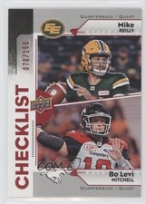 2018 Upper Deck CFL Checklist Red 70/150 Mike Reilly Bo Levi Mitchell #200 d4e