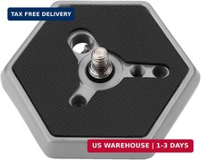 Tbest Hexagon Quick Release Plate for Tripod Camera, bogen Quick Release,Quick R