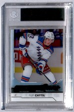 Filip Chytil 2017-18 Upper Deck Clear Cut Young Guns Rookie #227 BGS 9 New York