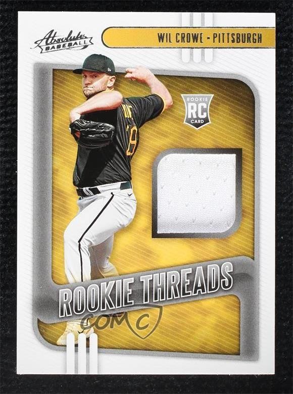 Wil Crowe #RT-WC 2021 Panini Absolute Baseball Rookie Threads