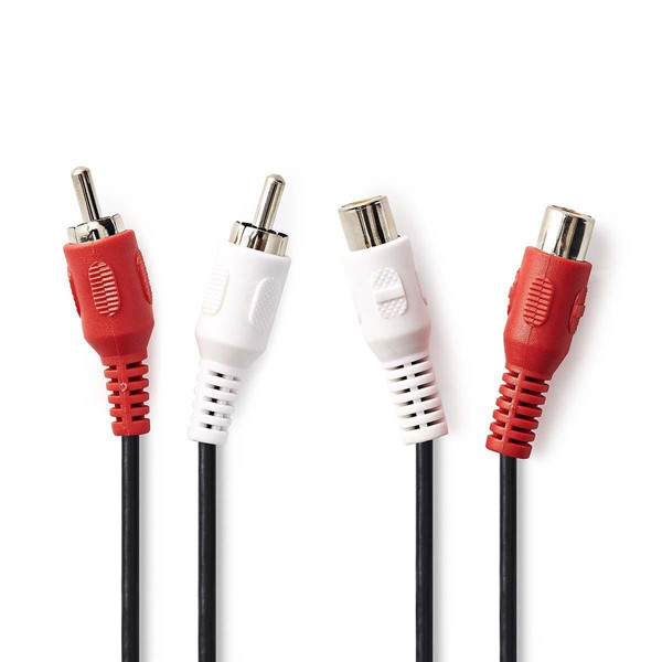 10M Audio Kabel 2X Cinch Rca Stecker - 2X Cinch Buchse Cinchkabel VerläNgerung-image