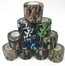 Self Adhesive Camouflage Cohesive Bandage Wrap Elastic Sports Medical Tape