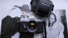 Fujica ST 701 avec objectif Fujinon 55mm f1.8 et son étui cuir