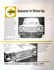 COSMIC Hillman Imp Car Conversion Sales Sheet
