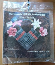 Burgundy Hill Collection Elbow Basket Kit 10" x 10" 2-3 Hours Vintage 1988