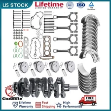 Engine Rebuild Overhaul Kit Crankshaft Rods Timing 2.4L For Chevrolet Buick GMC