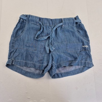 WEIRD FISH Shorts 12 blau Damen normal Kordelzug gesticktes Logo