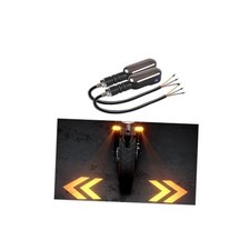 2 PCS LED Turn Signal Lights Projector for Motorcycle,27 Lighting Modes Style B