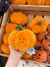 VIVACIOUS VEGETABLE PUMPKIN Jelly Cat Soft Plush Squishy Stuffed Veggie Food Toy