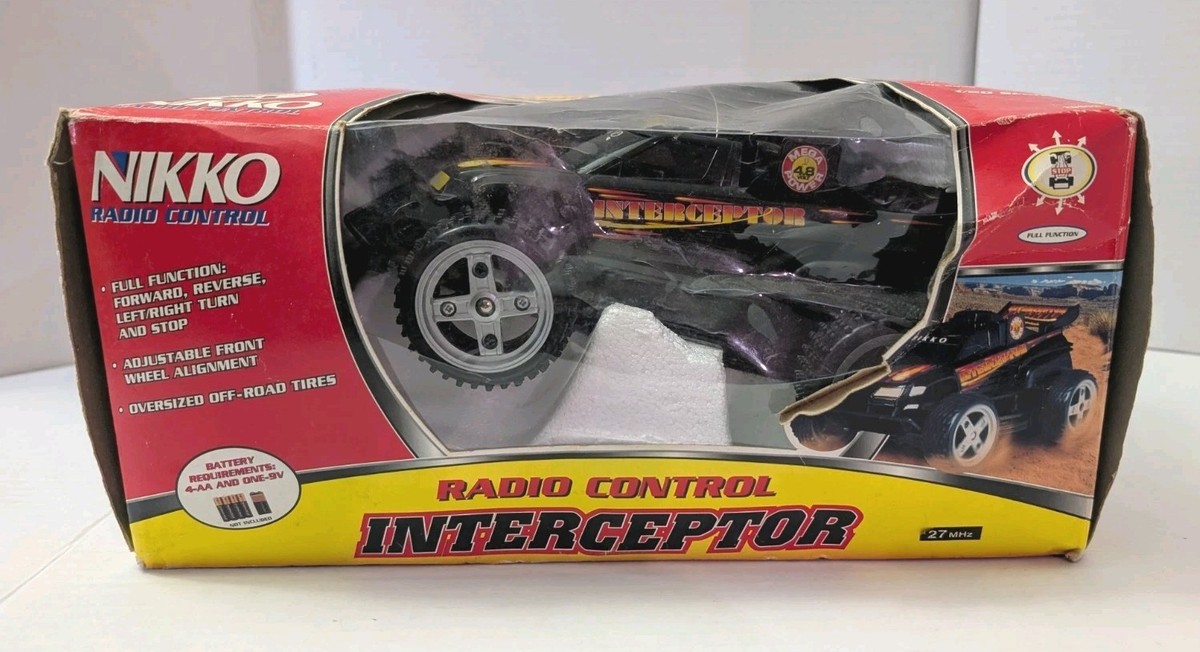 Vintage Nikko Interceptor RC Radio Control Off-Road Buggy Car Box