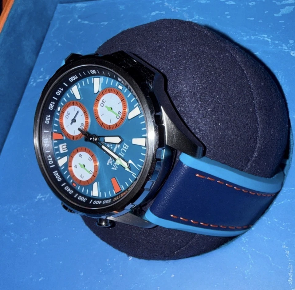 Bulova E1 Team Miami Barco Elétrico Masculino Corrida Novo Marine Star B 96B460 - Imagem 4 de 4