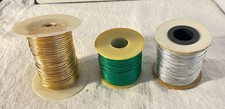 Metallic Tinsel Cord -Craft Jewelry Making Braids Gift Wrapping - 1/8" x 100yd.