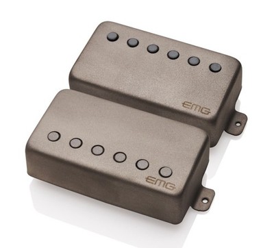 EMG 50th Anniv LE James Hetfield Sig Active FS Humbucker Pickup Set Sand Blasted