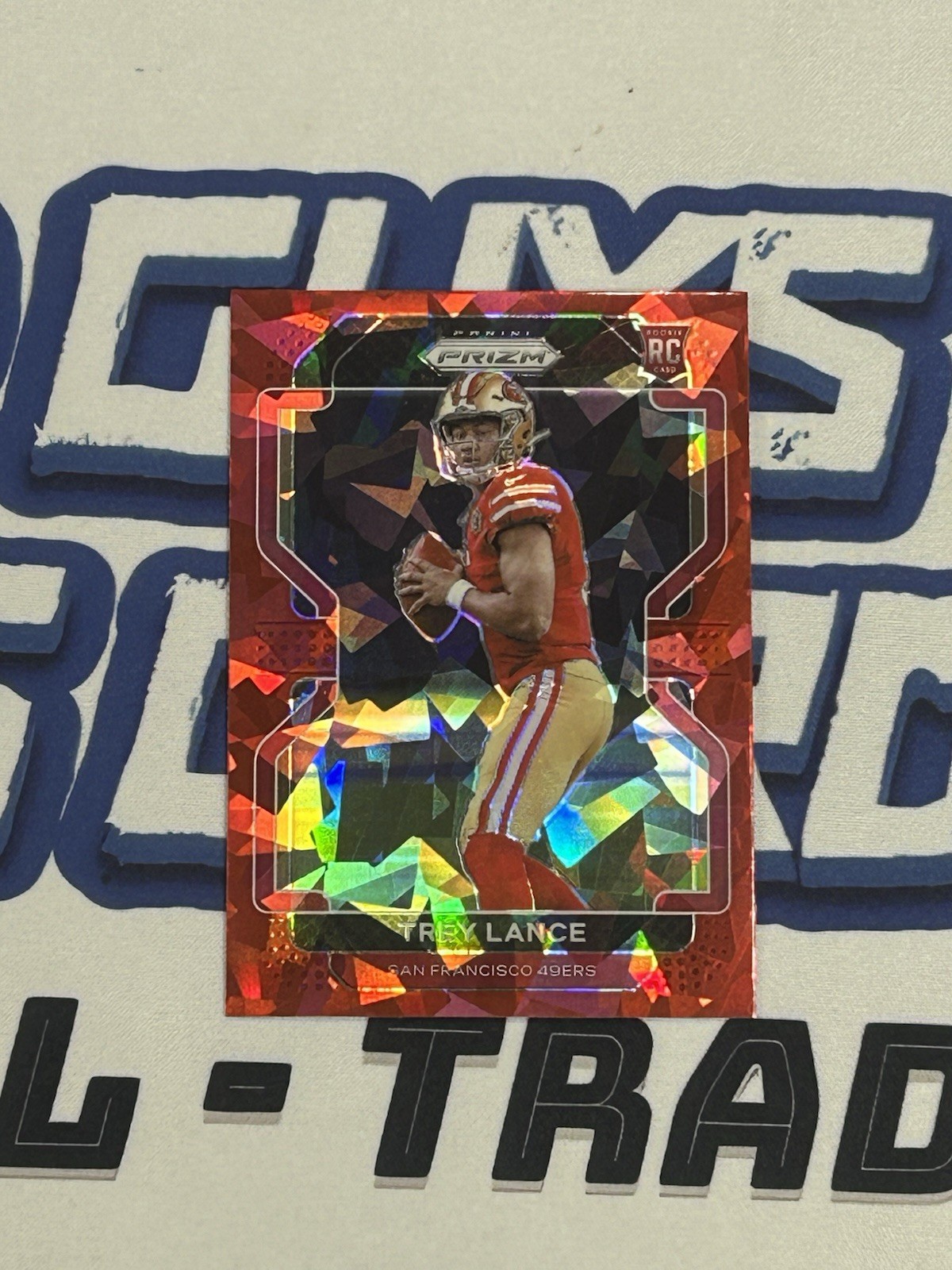 2021 Panini Prizm Red Cracked Ice #333 Trey Lance RC