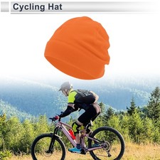 Cycling Hat Windproof and Warm Orange 26x22cm 1 Pcs