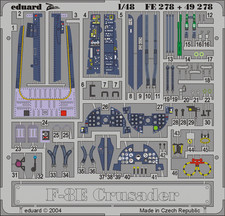 Eduard Zoom 1/48 F-8E Crusader Photoetch Colo...