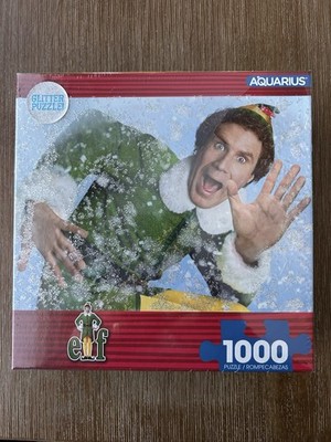 Aquarius 1000 Piece Glitter Snow Jigsaw Puzzle ''Elf'' (20''x28'') ~ Sealed/New