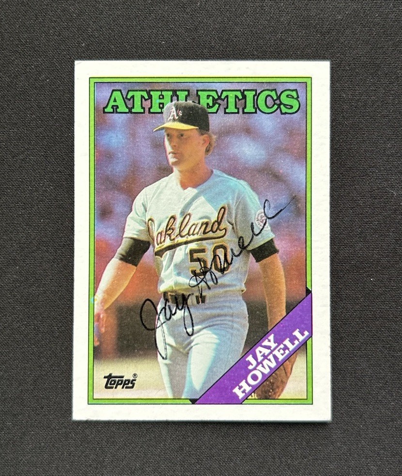 1988 Topps Jay Howell Autograph Auto Signed TTM #690 Oakland A's Athletics