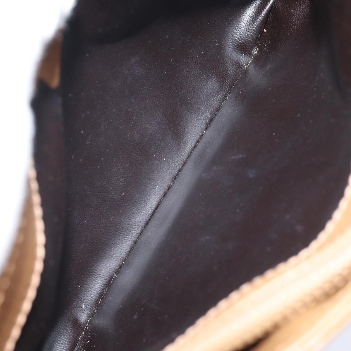 Celine Vintage Macadam Canvas And Leather Beige Shoulder Bag — image 4