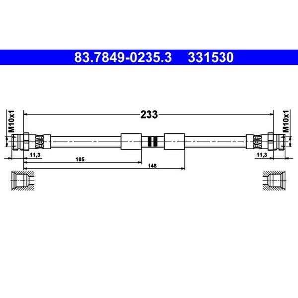 ATE 83.7849-0235.3 Bremsschlauch-image