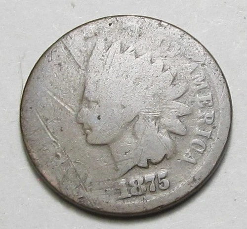 1875 INDIAN HEAD CENT,NICE TOUGHER COIN!!!!(A7)