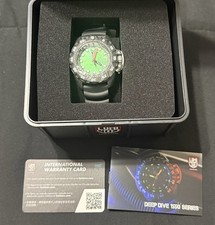 Luminox Deep Dive 1550 Diver Quartz 200m 45mm Carbon Green Dial Box/Papers
