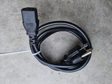 Used 3ft UL AC Power Cable, 3-prong 10a 125v