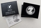 2022 W American Eagle One Ounce Silver Prood Coin BOX COA 22EA