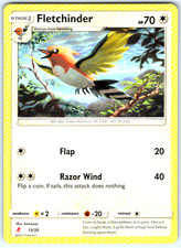 Fletchinder #13/30 SM Trainer Kit: Lycanroc & Alolan Raichu Keiji Kinebuchi NM