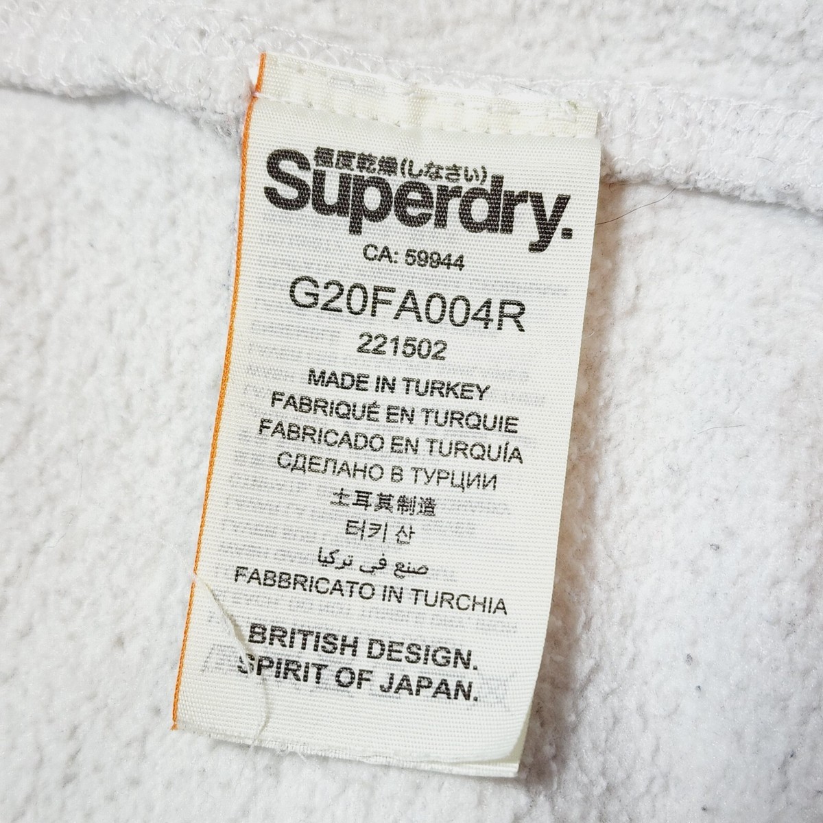 SUPERDRY Womens Lucky Aces Gray Full Zip Hooded Jacket Hoodie Medium | eBay