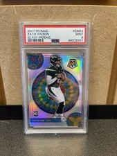 2021 Mosaic Zach Wilson Rookie Card Stained Glass Silver Prizm SSP PSA 9 Low Pop
