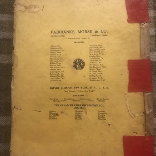 Fairbanks-Morse Instructions Model 36A5 1/2 1937 Diesel Engines - Picture 6 of 6