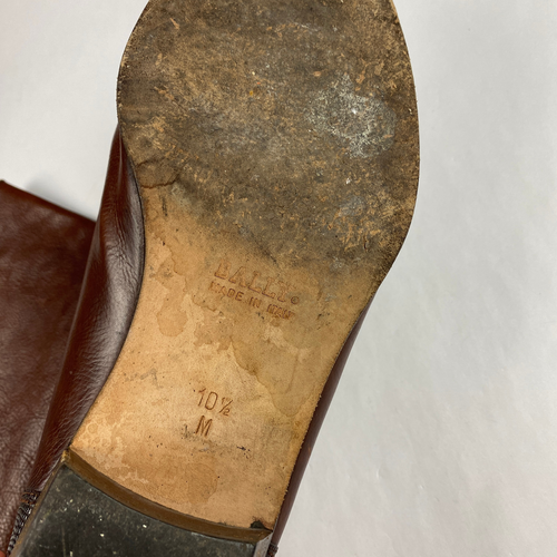 Botas de cuero Bally vintage para hombre talla 10,5 Treviño marrón suave occidental - Imagen 12 de 17
