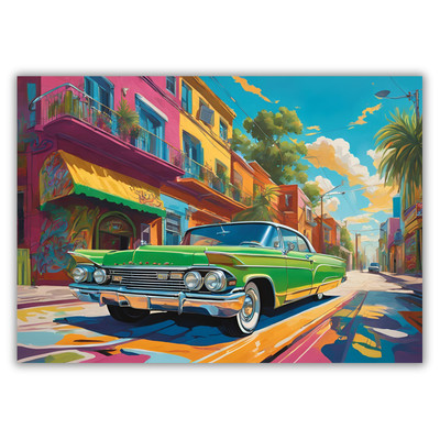 Auto Poster Fahrzeug Wandbild Druck A3 - A1 Interior Design Man Cave Bild Plakat