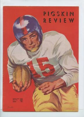 Programme Original Football Américain 1950 – Oregon Ducks Vs Southern California – Vintage