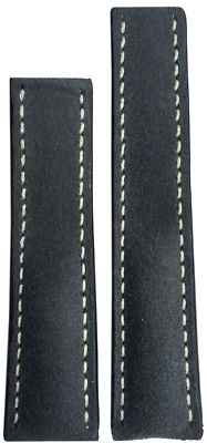 22x20  RIOS1931 for Panatime Rough Grey Lthr Watch Strap For Breitling Deploy 